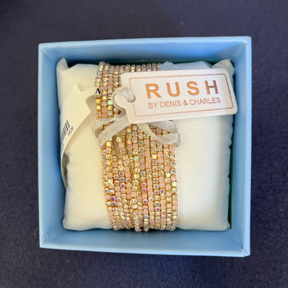 Rush by Denis & Charles Gold and Pink Bracelet